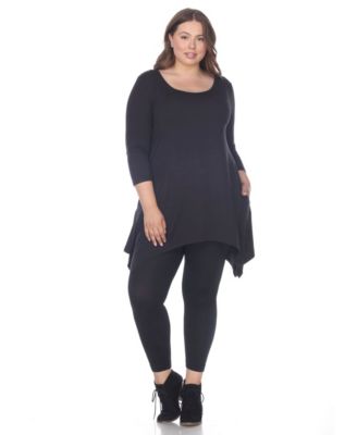 white mark plus size tops