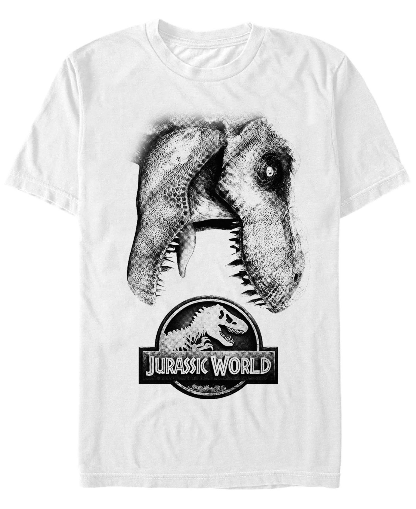 Мужская футболка Fifth Sun Jurassic World Neon Tropical Dinosaurs Short Sleeve, цвет: Белый — фото 1