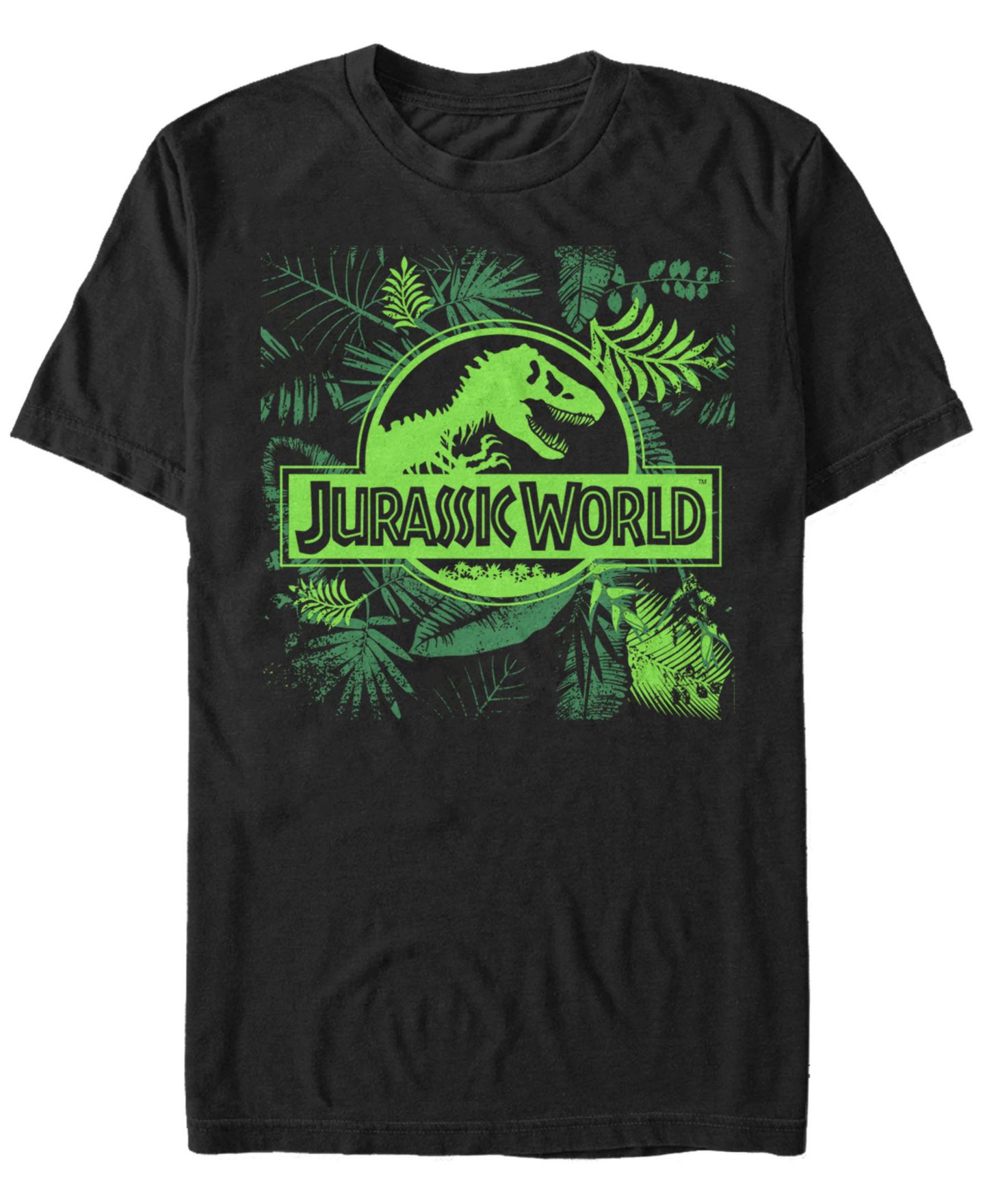 Мужская футболка Fifth Sun Jurassic World Fern Leaf Logo Short Sleeve, цвет: Чёрный — фото 1