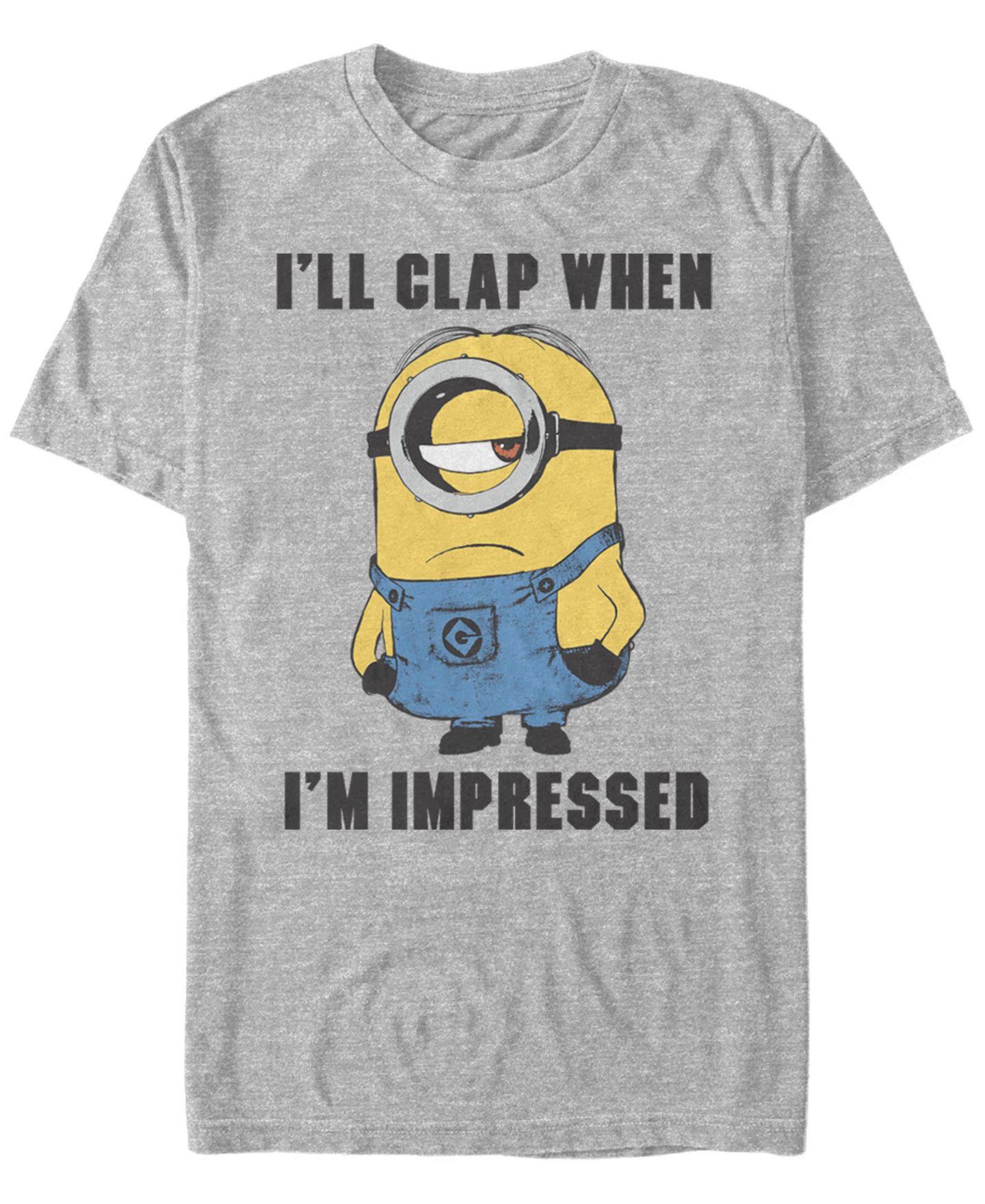 Мужская футболка Fifth Sun Minions Illumination Despicable Me Painted I'll Clap Wen Impressed Short Sleeve, цвет: Athletic H — фото 1
