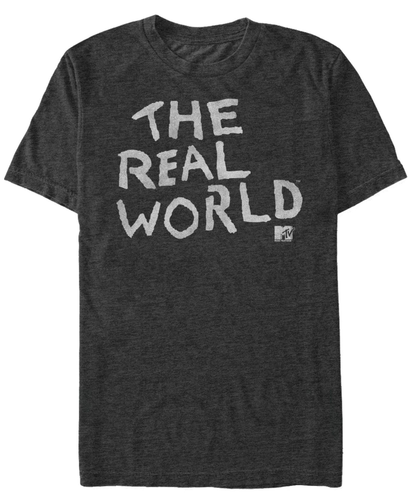 Женская футболка Fifth Sun MTV The Real-World Logo Short Sleeve, цвет: Угольный — фото 1