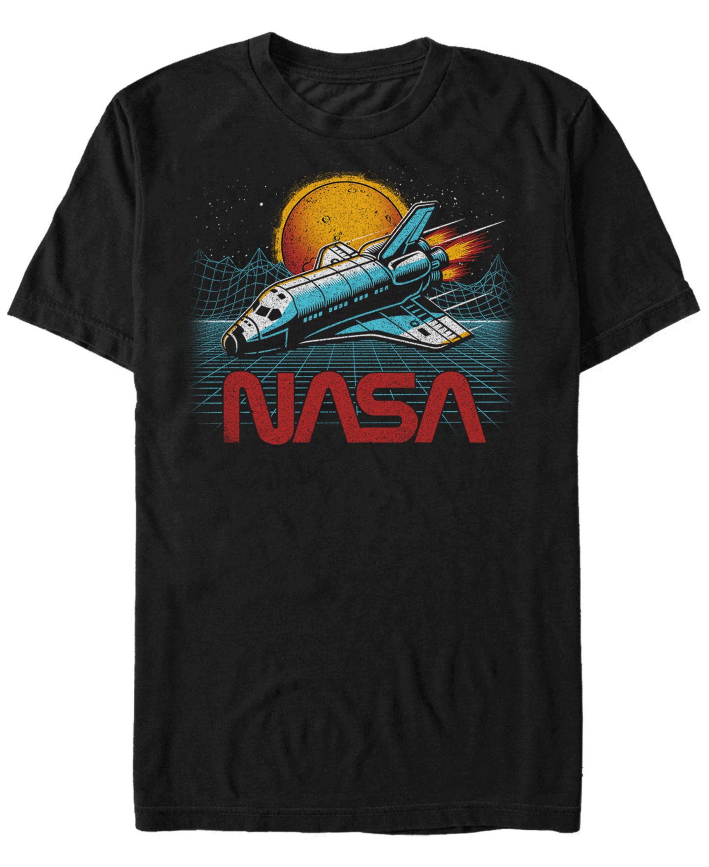 Мужская футболка Fifth Sun NASA Epic Space Shuttle In Space Short Sleeve, цвет: Чёрный — фото 1