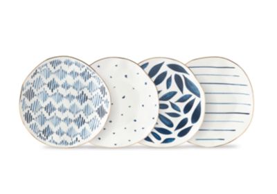 Blue Bay Assorted Dessert Plates, Set of 4