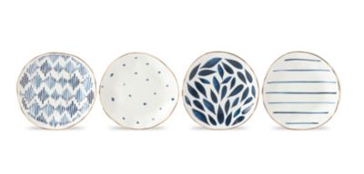 Blue Bay Tidbit Plates, Set of 4