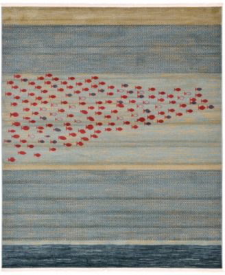 Bayshore Home Ojas Oja1 Light Blue Area Rug Collection