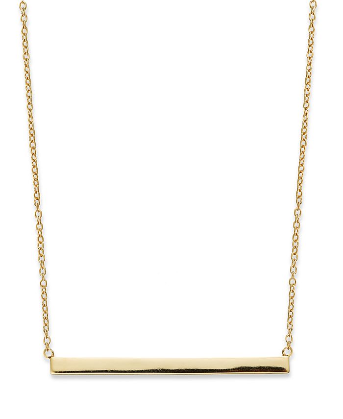 Giani Bernini - 18k Gold over Sterling Silver Necklace, Bar Necklace
