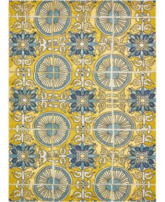 Bayshore Home Newwolf New5 Area Rug Collection In Gold
