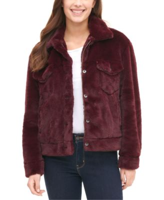 womens levi jacket with fur