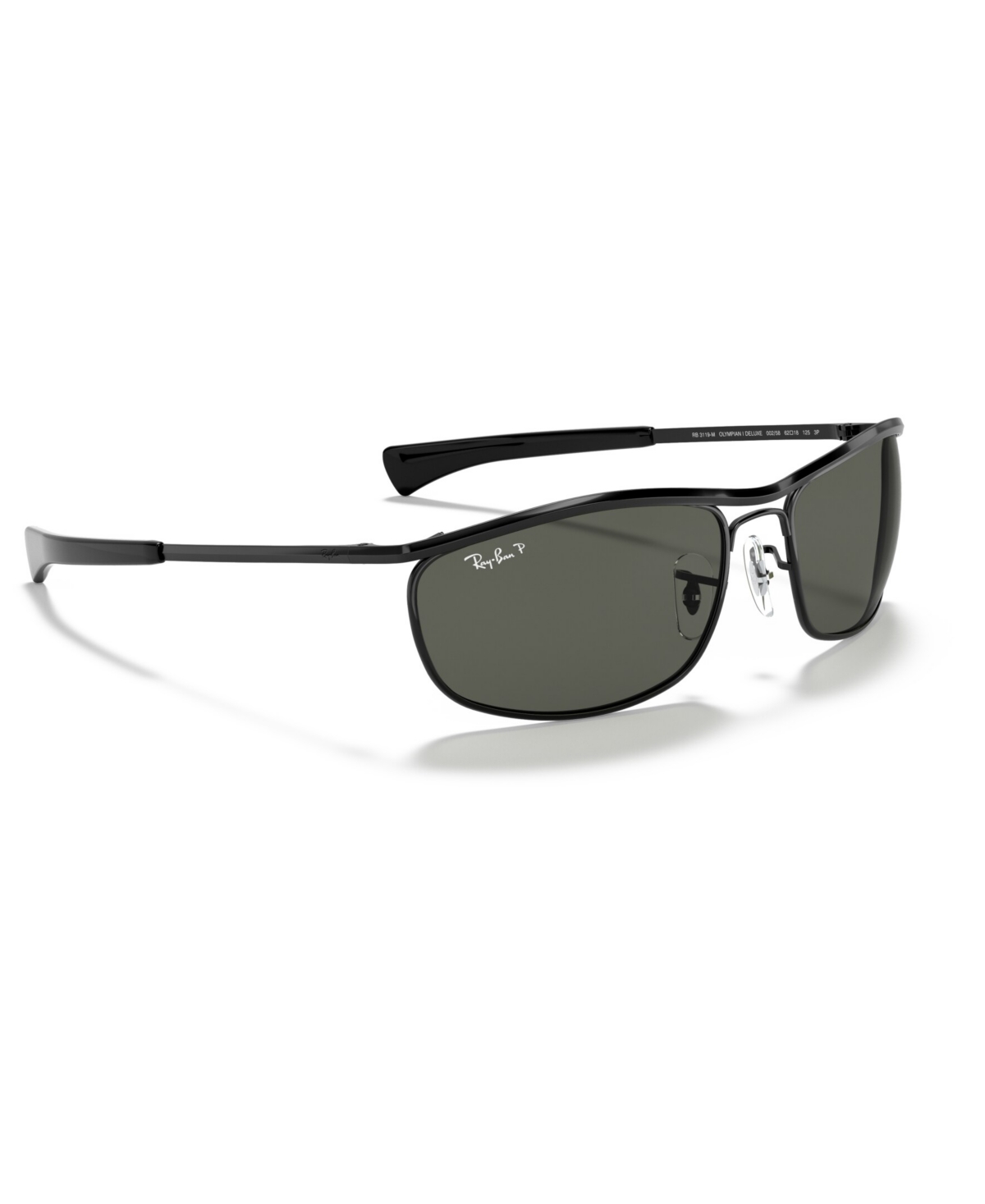 Shop Ray Ban Olympian I Deluxe Polarized Sunglasses, Rb3119m 62 In Black,green Polar