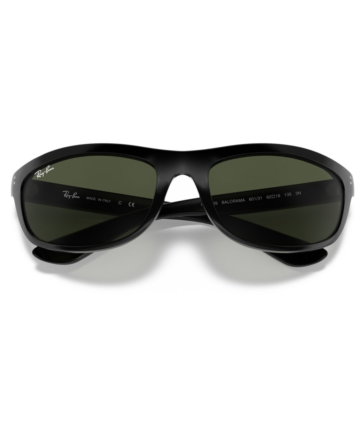 Ray Ban Rb4089 Balorama Rectangle Sunglasses In Black,green