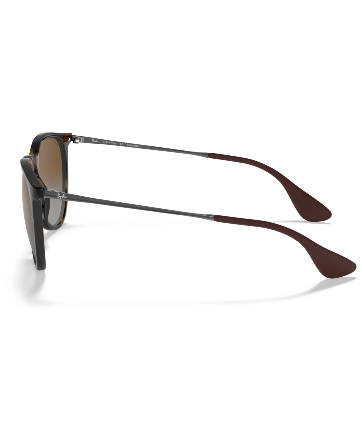 Солнцезащитные очки Ray-Ban Unisex Polarized Erika Sunglasses, RB4171F Low Bridge Fit, цвет: Гавана / Коричневый — фото 5