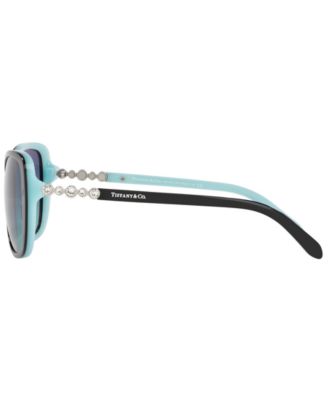 【華やか×上品】Tiffany & Co TF4121B バタフライ サングラス Tiffany & Co. TF4121B S (55 - 16) with Blue lenses and Black