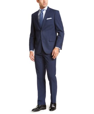 Nautica - Men's Modern-Fit Active Stretch Basketweave Big and Tall Suit