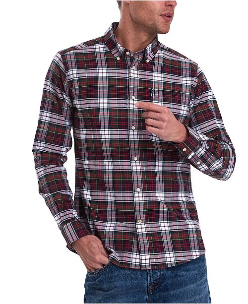 Barbour Men S Tailored Fit Highland Check Shirt Reviews Casual Button Down Shirts Men Macy S