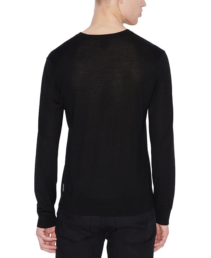 A|X Armani Exchange Men's Wool V-Neck Sweater - Macy's