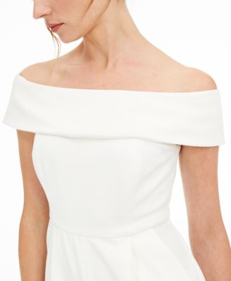 calvin klein off the shoulder jumpsuit