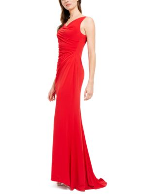 calvin klein red gown