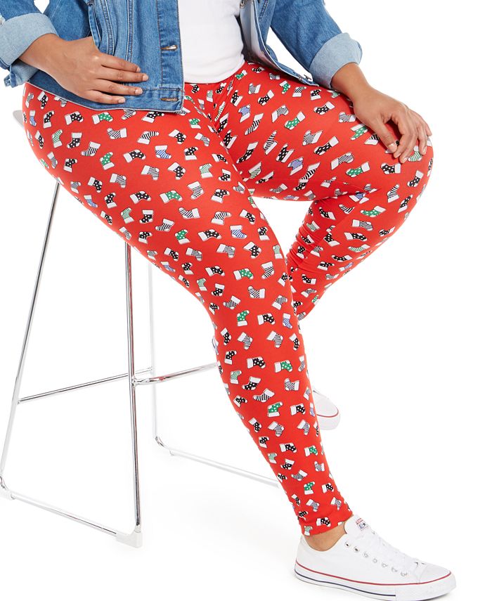 Gold Trendy Plus Size Printed Leggings Macy's