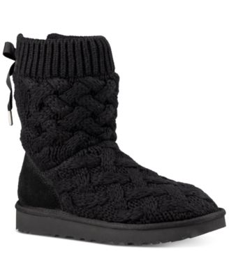 knit uggs with bow 