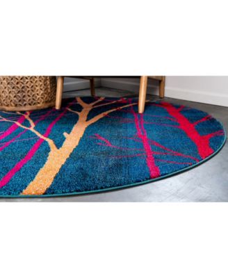 Bayshore Home Newwolf New4 Blue Area Rug Collection