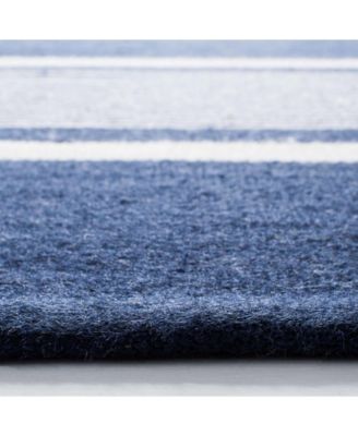 Hanover Stripe LRL2461A Navy Outdoor Area Rug Collection