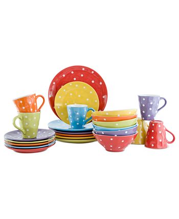 Maxwell & Williams Sprinkle Red 4-Piece Place Setting - Macy's