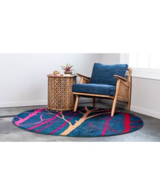 Bayshore Home Newwolf New4 Blue Area Rug Collection
