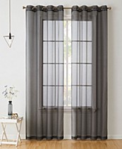 Beverly Hills Ombre Sheer Grommet Window Panels a Pair of 2 Panels 52"iX"84 Each 