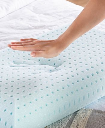 Details about   Ventilated Gel Memory Foam Pillow And Washable Cover Ultra Soft King Size White 
