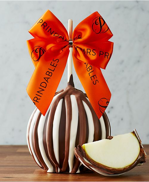 Mrs. Prindables Autumn Ribbon Jumbo Caramel Apple Triple Chocolate ...