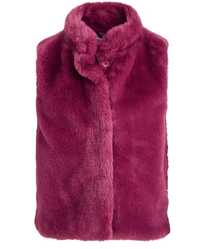 Little girls discount fur vest