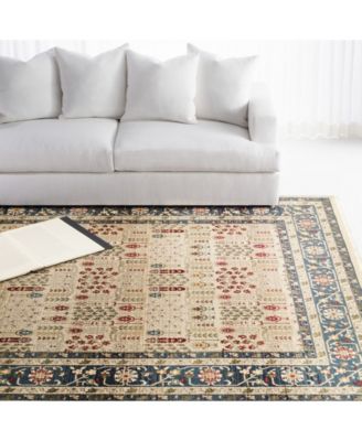 Lauren Ralph Lauren  Margaux LRL1297D Beige and Navy Area Rug Collection