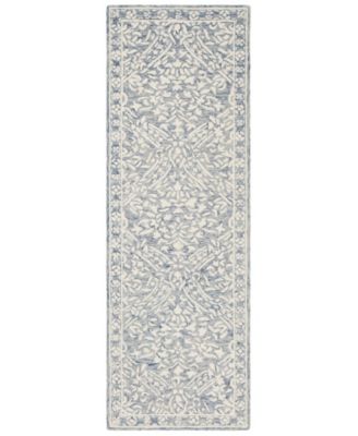  Olivier LRL6935M Blue and Ivory Area Rug Collection