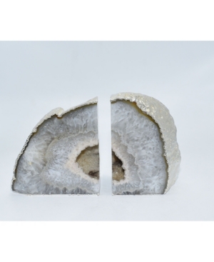 Nature's Decorations - Premium Silver-tone Trim Large Bookends