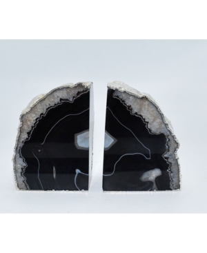 Nature's Decorations - Premium Silver-tone Trim Large Bookends