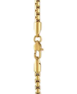 Diamond Cross 22" Pendant Necklace in Gold Tone Ion-Plated Stainless Steel & Black Carbon Fiber, Created for Macy's (Also in Black Ion Plated Stainless Steel)