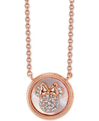 Disney - Minnie Mouse Mother-of-Pearl Pendant Necklace