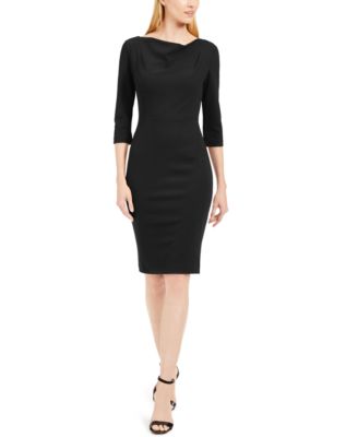 calvin klein cowl neck dress