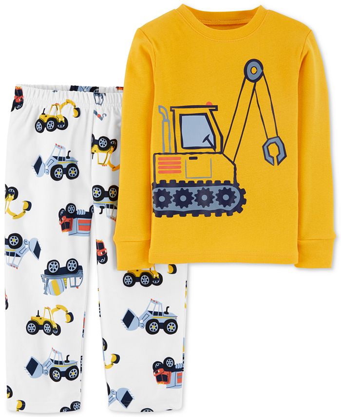 Boys construction pajamas sales
