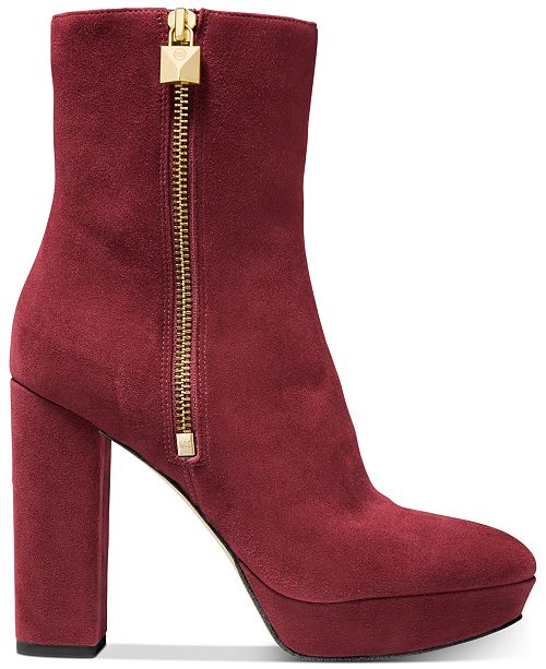 michael kors platform booties