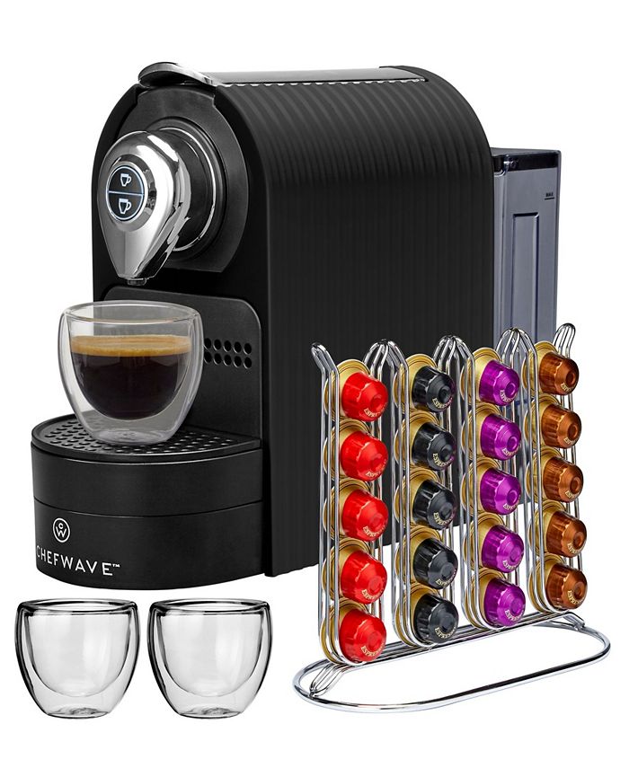ChefWave Kava Mini Espresso Machine for Nespresso Compatible Capsule