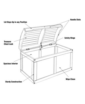 Hardwood Barrel Top Toy Chest