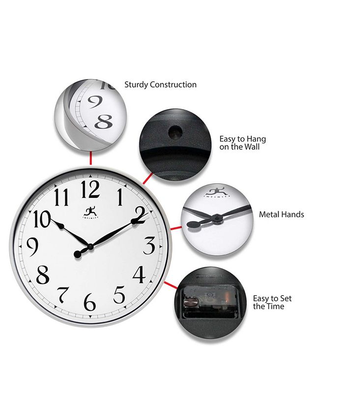 Infinity Instruments Round Wall Clock - Macy's