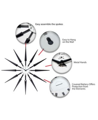 Sunburst Wall Clock