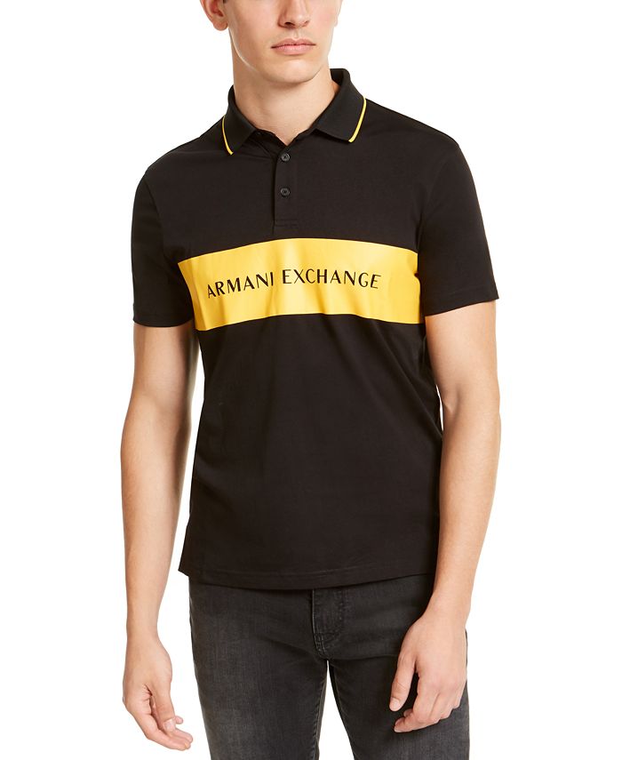 A|X Armani Men's Logo Polo Shirt - Macy's