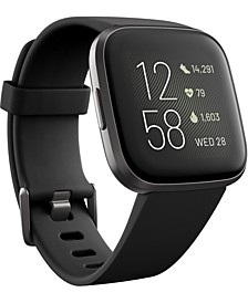 Versa 2 Black Elastomer Strap Touchscreen Smart Watch 39mm