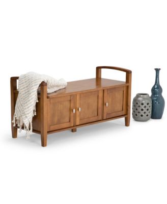 Warm Shaker Storage Bench