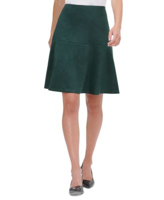 tommy hilfiger faux suede skirt