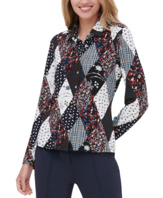 macy's tommy hilfiger women's blouses