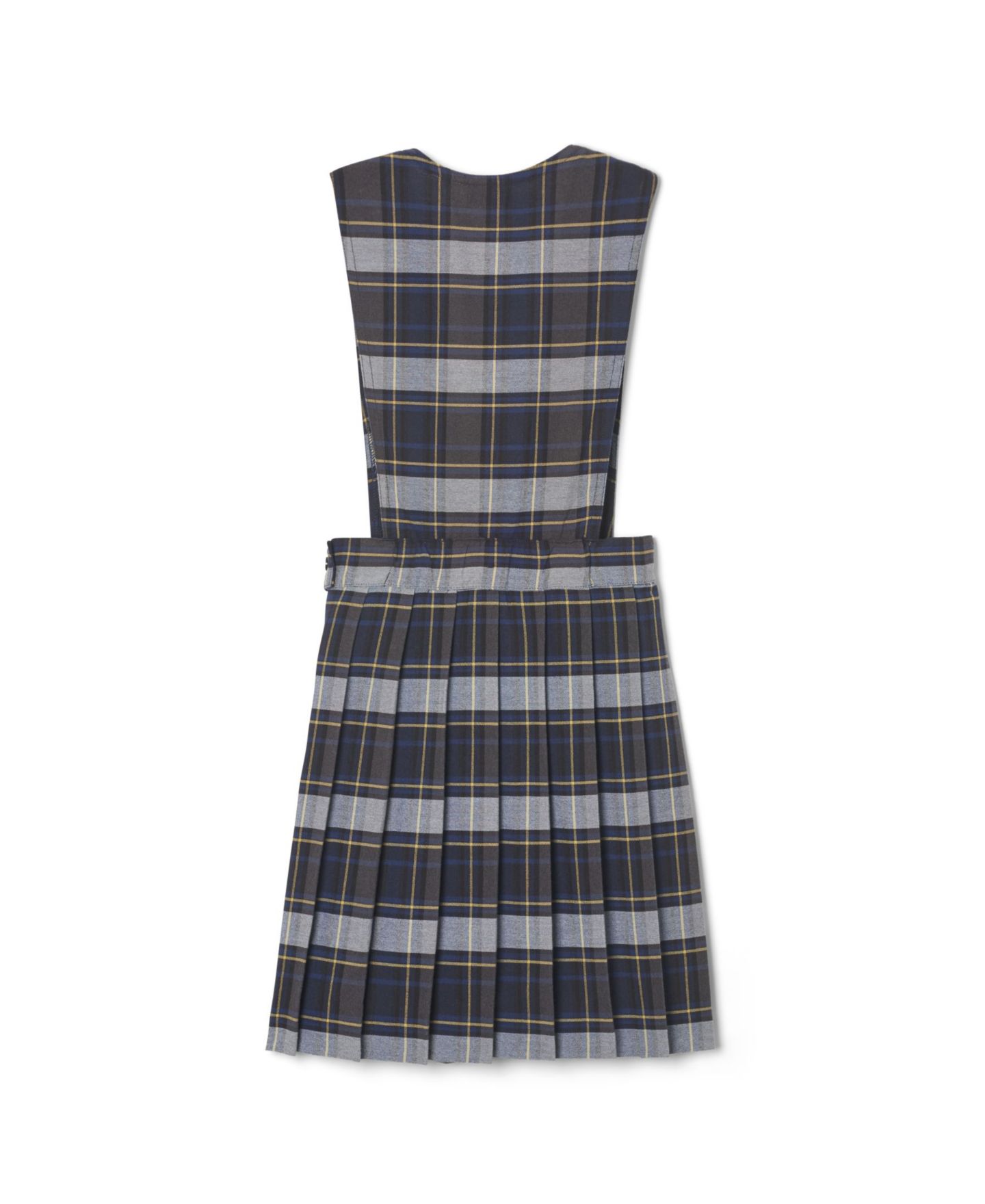 Свитер French Toast V-Neck Pleated Plaid Jumper для девочек, цвет: Синий клетчатый — фото 2
